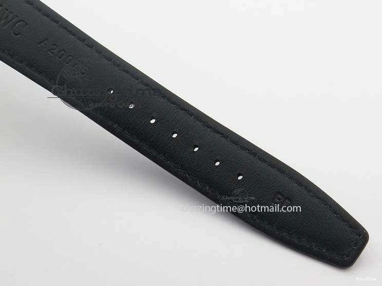 MIROTIME 0517 Reliable Portuguese IW371447 ZF 1:1 Best Edition SS Black Dial On Black Leather Strap A79350 V 7274